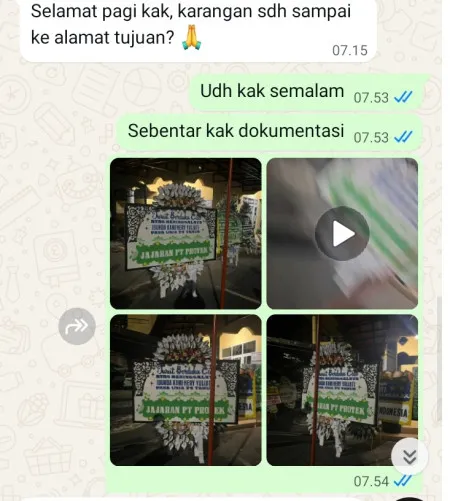 Pengiriman Papan Bunga Selamat Pulau Ayer Jakarta