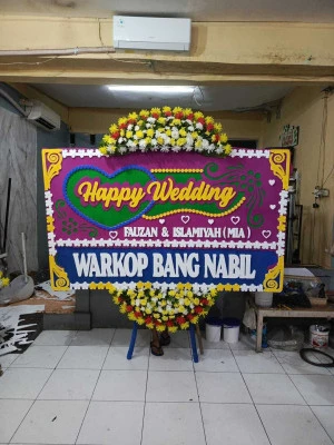 Papan Bunga di Pulau Ayer Jakarta