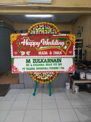 Papan Bunga di Pulau Ayer Jakarta