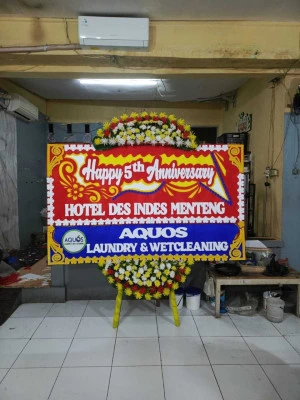 Papan Bunga di Pulau Ayer Jakarta