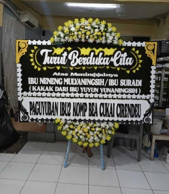 Papan Bunga di Pulau Ayer Jakarta